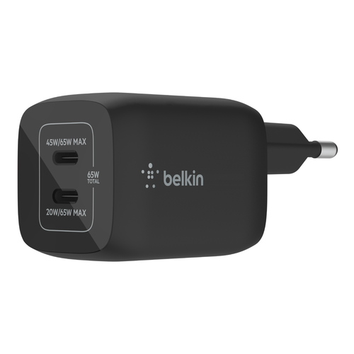 Cargador de pared USB-C&reg; GaN doble con PPS de 65 W
